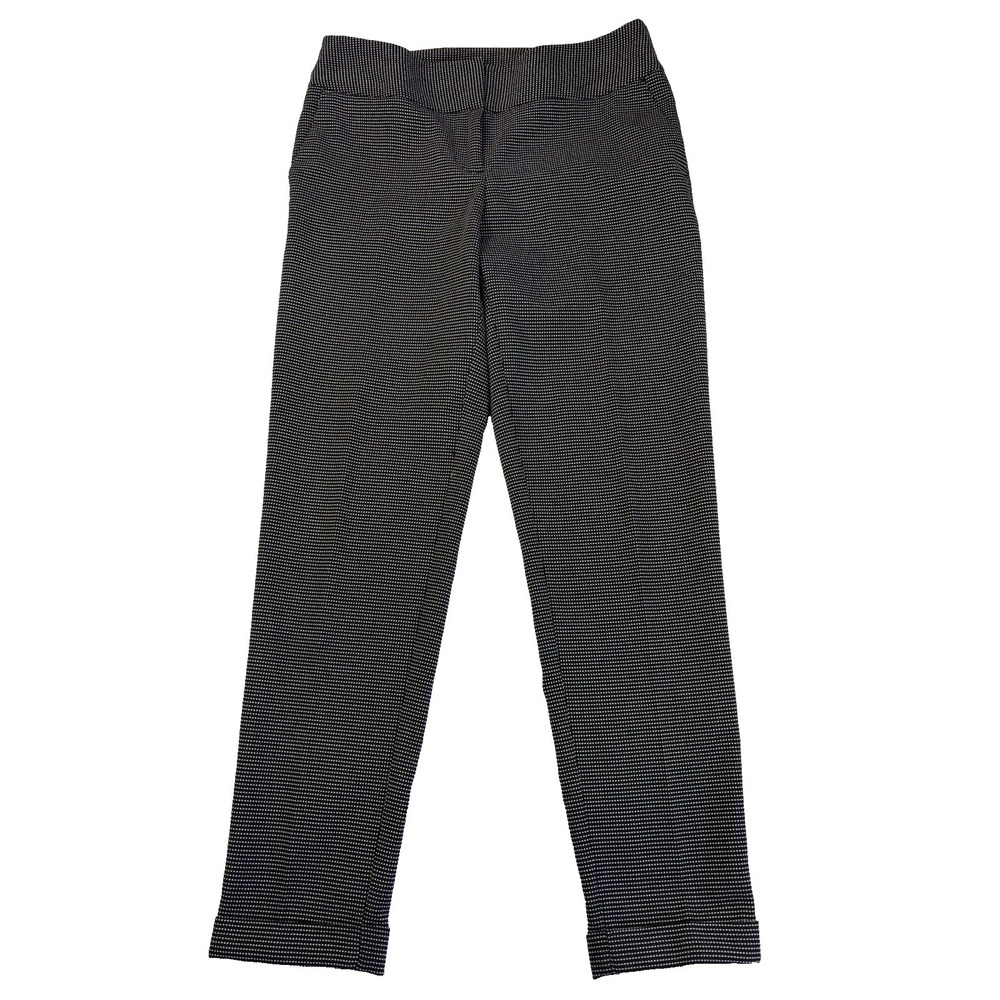 Worthington Women's 6 Modern Fit Polka Dot Ankle‎ Pants Career Office Business